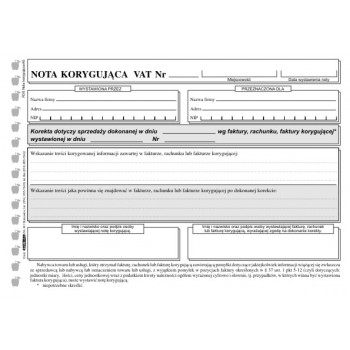 Nota korygująca VAT R30 A5 Stolgraf