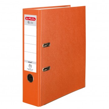 Segregator Herlitz Q. File Standard A4/80 mm, pomarańczowy