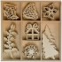 Ozdoba drewniana Titanum Craft-Fun Series Boże Narodzenie, 40 sztuk