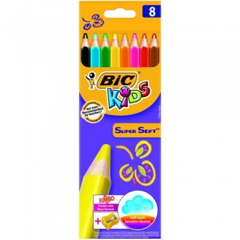 Kredki ołówkowe BIC SuperSoft 8 kolorów