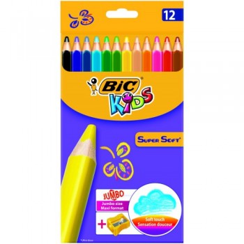 Kredki ołówkowe BIC SuperSoft 12 kolorów