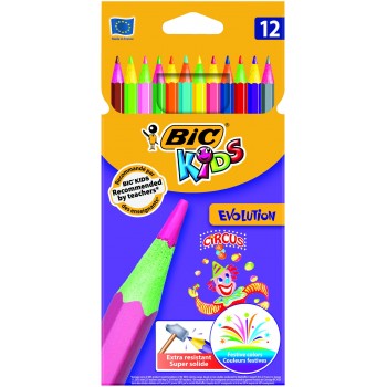 Kredki ołówkowe BIC Circus 12 kolorów