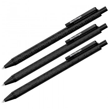 Długopis automatyczny Berlingo Double Black niebieski