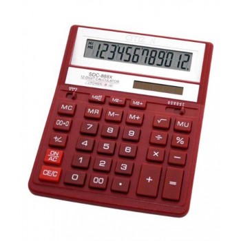 Kalkulator Citizen SDC-888X czerwony