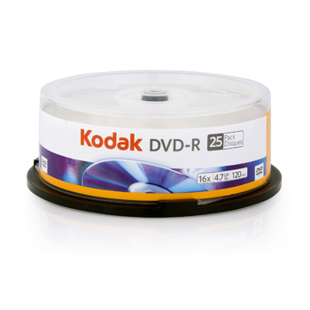 Płyty DVD-R Kodak 4,7GB cake 25 sztuk