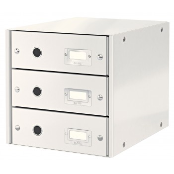 Pojemnik z 3 szufladami Leitz Click & Store biały