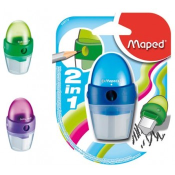 Temperówka Maped Astro, 1 otwór, z gumką