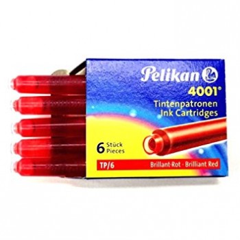 Naboje atramentowe Pelikan TP/6 czerwone