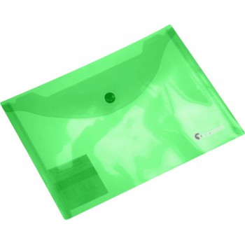 Teczka kopertowa Titanum A5 transparentna zielona 180um 