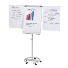 Flipchart mobilny Franken, 68x110cm, z wyciąganymi ramionami