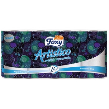 Papier toaletowy Foxy Artistico, 2W biały