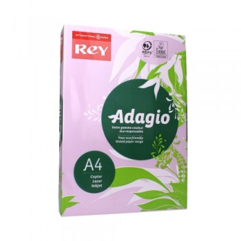 Papier kolorowy Rey Adagio A4, 80g, fioletowy