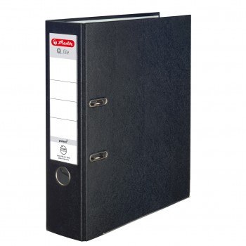 Segregator Herlitz Q. File Standard A4/80mm, czarny