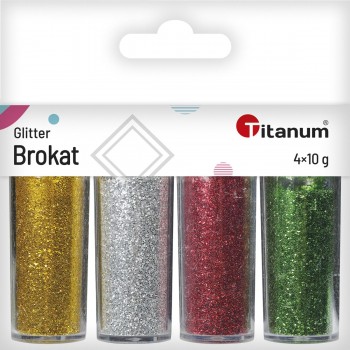 Brokat Titanum Craft-Fun 10g, 4 kolory