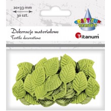 Listki materiałowe Titanum 33x20mm, 30 sztuk