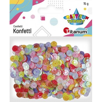 Konfetti Titanum Craft-Fun kwiaty, 9mm, 15g