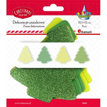 Choinka piankowa Titanum Craft-Fun Series 12cm, 8 sztuk