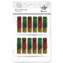 Klamerki drewniane Titanum Craft-Fun Series 40mm, 12 sztuk