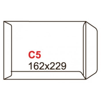 Koperty C5 biała SK samoklejące, 500 sztuk