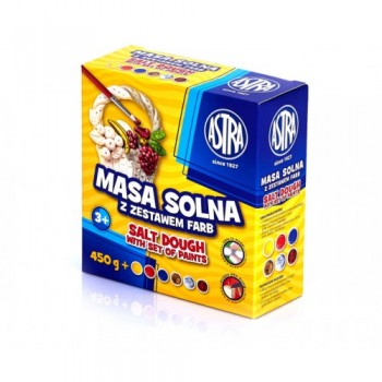 Masa solna Astra 450g + zestaw 6 farb do malowania