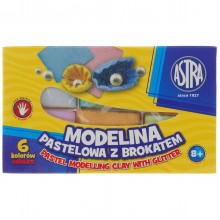 Modelina Astra pastelowa 6 kolorów