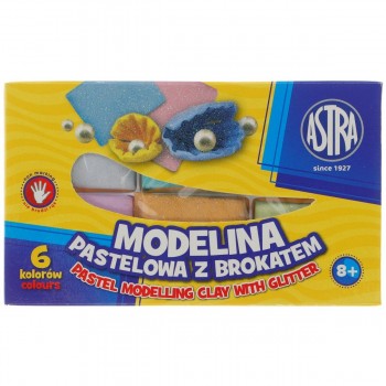 Modelina Astra pastelowa 6 kolorów