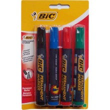 Marker permanentny BIC 2300, 4 kolory