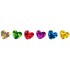 Konfetti laserowe serca 5x6mm, 14g mix kolor
