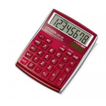 Kalkulator Citizen CDC-80 czerwony