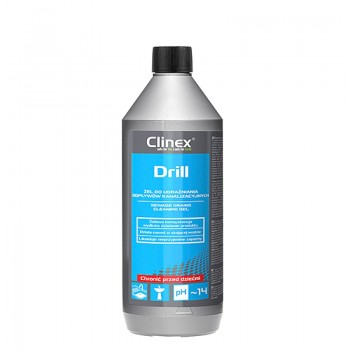 Żel do udrażniania odpływów kanalizacyjnych Clinex Drill, 1L