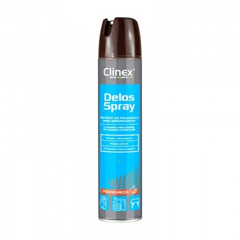 Spray do pielęgnacji i czyszczenia mebli drewnianych Clinex Delos Shine, 300ml