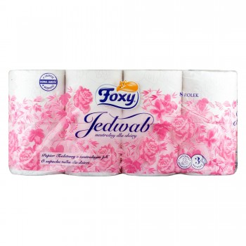 Papier toaletowy Foxy Jedwab, 3W biały