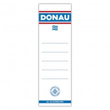Etykiety do segregatora Donau 54x153 samoprzylepne białe