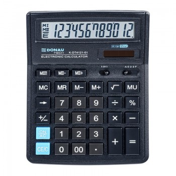 Kalkulator biurowy Donau Tech, 12-cyfr, 190x143x40mm