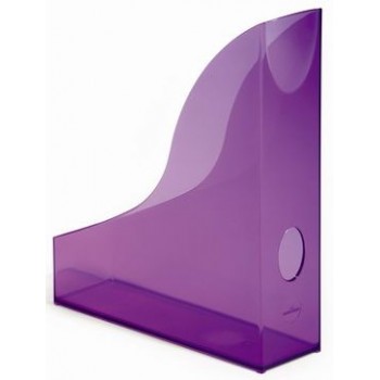 Pojemnik na katalogi Durable Basic fioletowy przeźroczysty