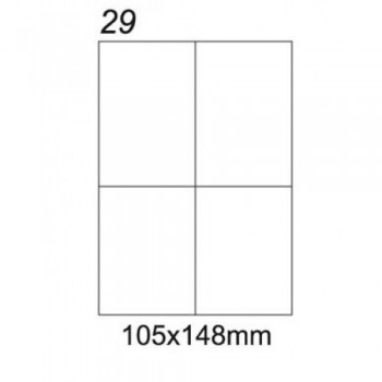 Etykiety samoprzylepne Emerson A4 105x148mm