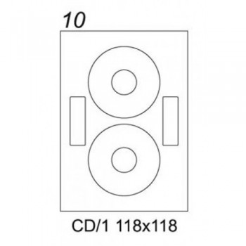 Etykiety samoprzylepne Emerson CD A4 118x118mm