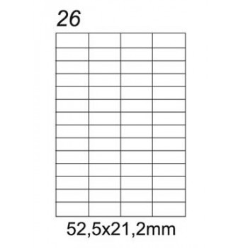 Etykiety samoprzylepne Emerson A4 52,5x21,2 mm