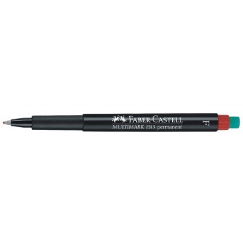 Foliopis Faber-Castell Multimark S, 0.4mm, czerwony