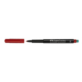 Foliopis Faber-Castell Multimark M, 1.0mm, czerwony