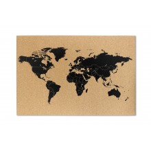 Tablica korkowa Galeria Papieru Mapa Świata, 60x40cm