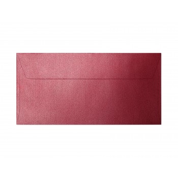 Koperty DL Galeria Papieru Pearl czerwony, 10 sztuk