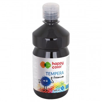 Farba tempera Happy Color 500ml czarny