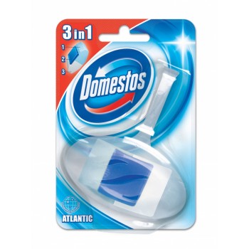 Kostka toaletowa Domestos Atlantic, w koszyku, 40g