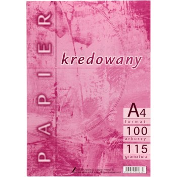 Papier kredowany Kreska A4, 115g, 100 arkuszy