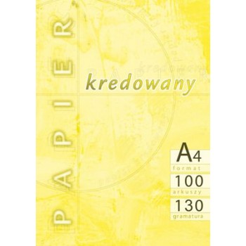 Papier kredowany Kreska A4, 130g, 100 arkuszy