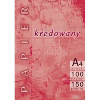 Papier kredowany Kreska A4, 150g, 100 arkuszy