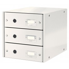 Pojemnik z 3 szufladami Leitz Click & Store biały