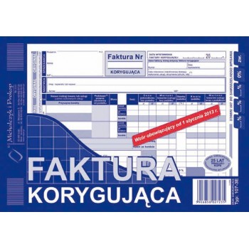 Faktura korygująca Michalczyk i Prokop 107-3E, A5, 80 kartek