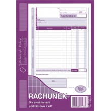 Rachunek dla zwolnionych podmiotowo z VAT 233-3 MiP A5
